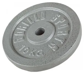 Disques de poids en fonte gris - De 0 5 KG à 30 KG - Poids : 10 KG