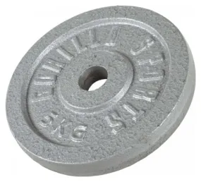 Disques de poids en fonte gris - De 0 5 KG à 30 KG - Poids : 5 KG